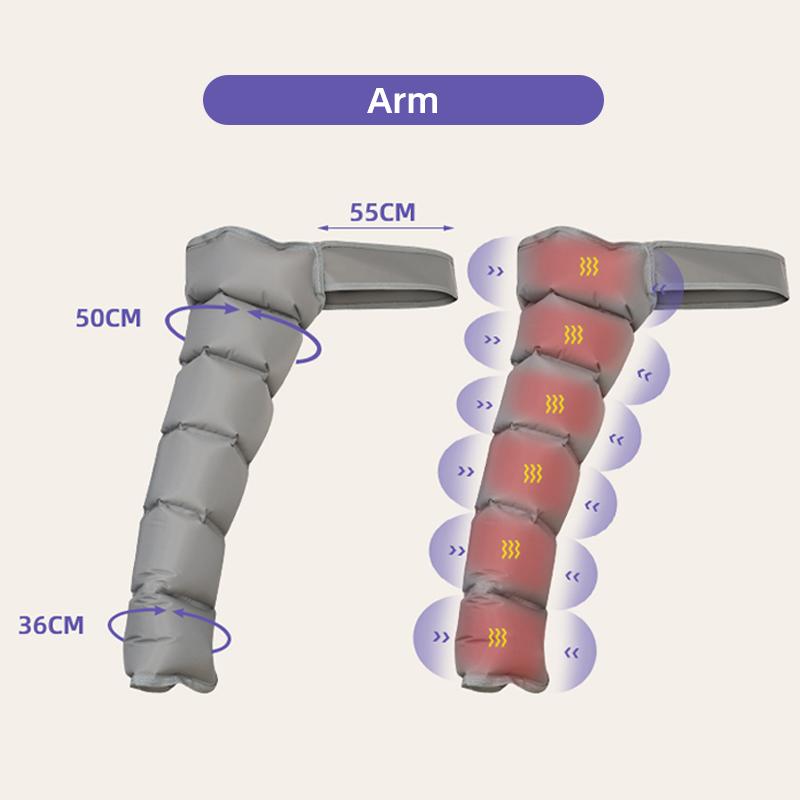 Новый модернизированный электрический массажер для тела с 6 полостями, воздушный компрессионный массажер для рук, талии, ног, ступней, способствующий циркуляции крови, облегчающий боль
