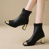 Женские ботильоны на высоком каблуке с квадратным носком, массивные туфли, дизайнерские новые элегантные туфли 2025 года, модные туфли-лодочки для вечеринок в готическом стиле Botas Mujer
