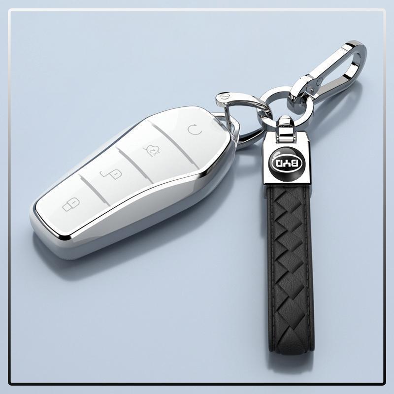 Чехол для ключа автомобиля BYD Yuan PLUS 2025 года с высококачественной защитной цепочкой для мужчин и женщин