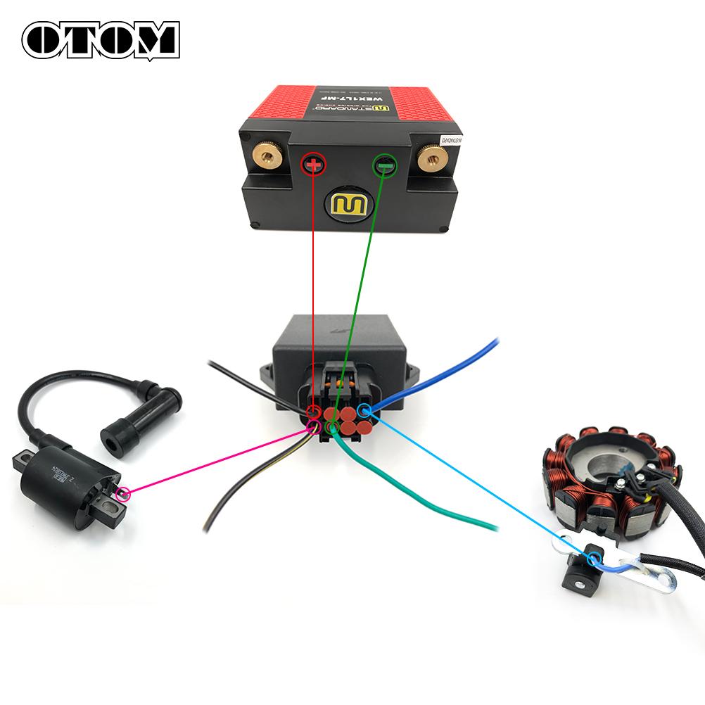 OTOM ZS177MM ZS194MQ Мотоциклетный коммутатор-прерыватель (CDI) Разъем зажигания 8-контактный Для ZONGSHEN NC250 NC450 AVANTIS ENDURO KAYO KEWS GR