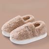 Мягкие хлопковые тапочки для женского домашнего тепла, флисовые туфли на толстой подошве