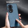 Honor 80 Phone Case, Honor 80 Full Lens Protection, Silicone Soft Edge, Shockproof, Ultra-Thin, Simple And Leather Texture Case, Quiet Black