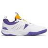 Li Ning Ace V Коллекция Амортизация Скольжение Устойчивость к истиранию Низкие Бадминтонные Кроссовки Унисекс Белый Фиолетовый AYTT001-4