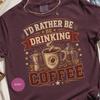 Coffee Lover T Shirt, Vintage Barista Style Tee with Funny Design