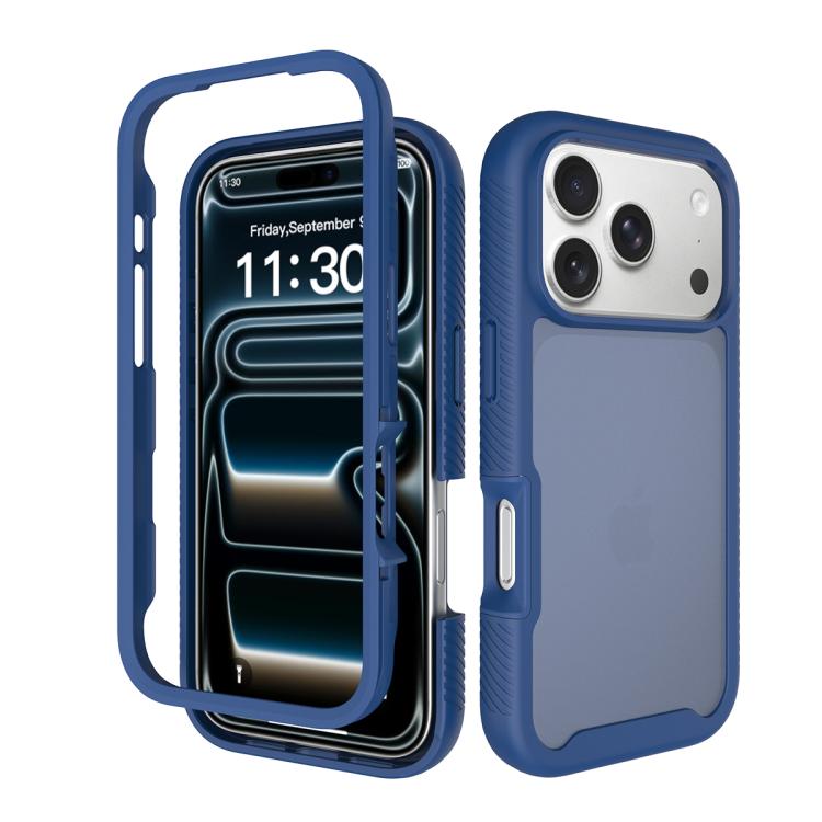 Starry Sky Matte Two-Tone Shockproof TPU Hybrid PC Phone Case For iPhone 17 Pro Max
