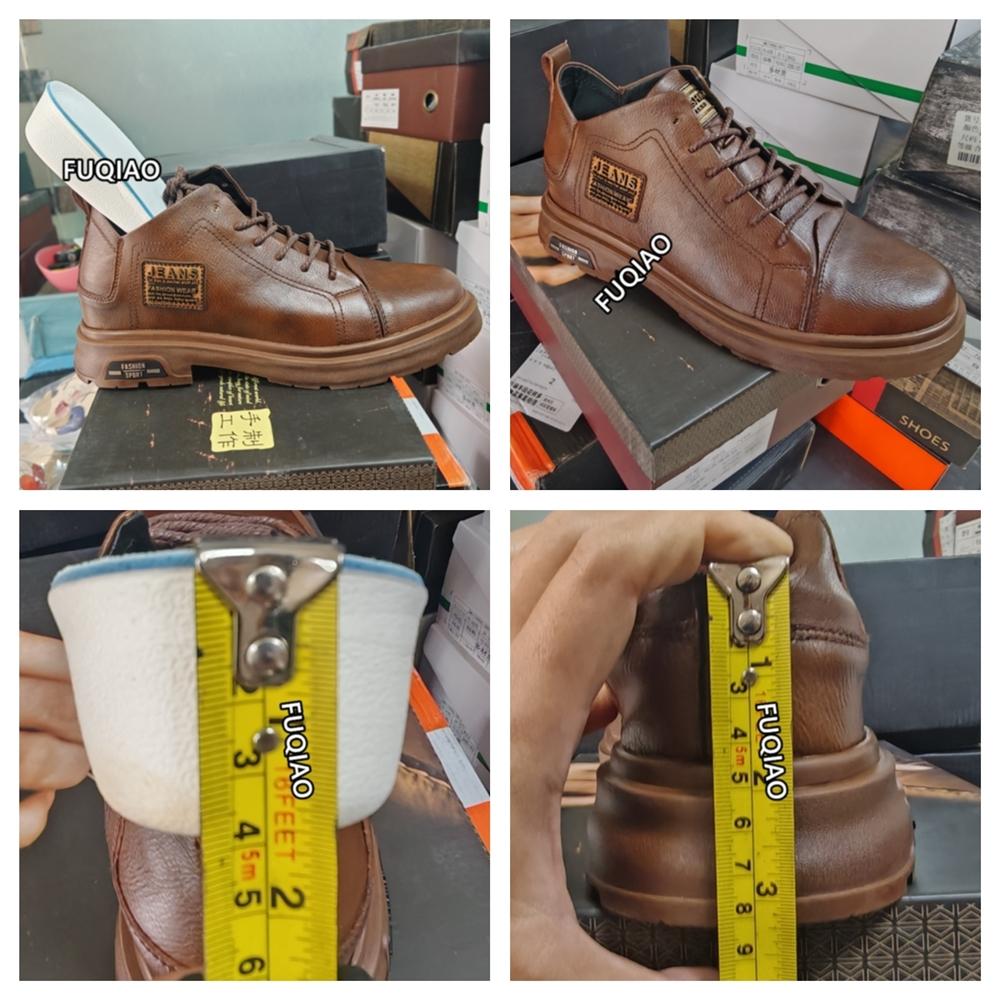 Мужские туфли на шнуровке из натуральной кожи, увеличивающие рост, удобные, повседневные, на шнуровке, с дышащей стелькой для увеличения роста, 8 см, спортивные.