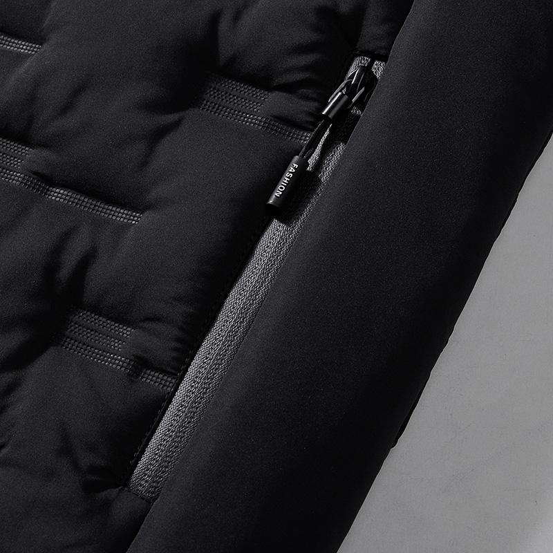 Жилеты с капюшоном мужские зимние однотонные утепленные безрукавки теплая куртка ветрозащитный повседневный жилет утолщенные парки куртки