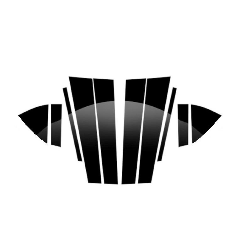 Углеродное волокно, черная автомобильная оконная дверная колонка, BC, стойка, накладка, подходит для Mazda 6 RUIYI 2010-2015, зеркальный эффект ПК