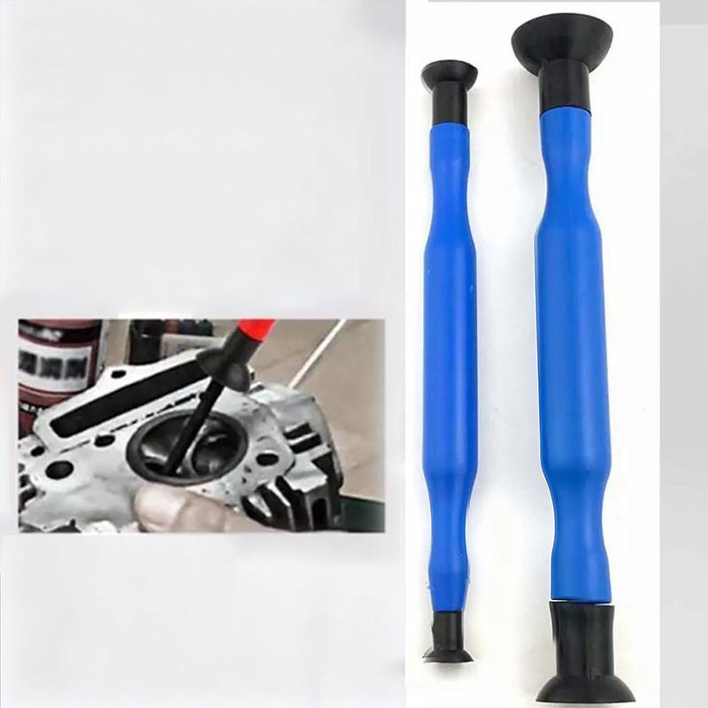 SEAMETAL 2PCS Valve Lapping Set Rubber Valve Lapping Grinding Stick Control Valve Lapping Compound Kit Engine Valve Auto Motorcycle Tool
