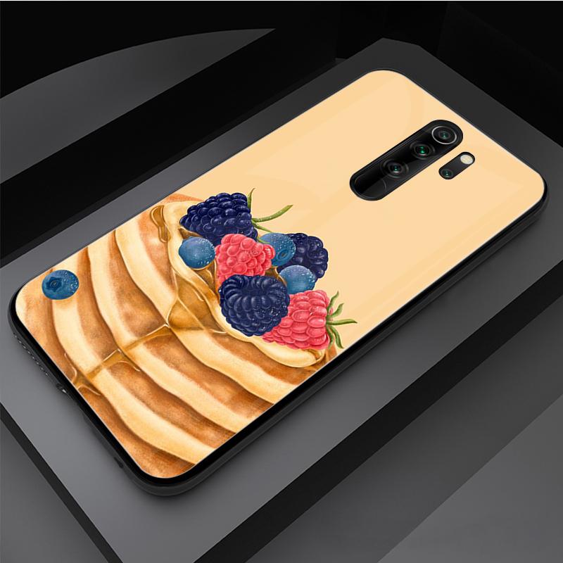 Чехол для телефона из закаленного стекла Cake для Redmi Note 5 6 7 8 Pro Note8T Note9S Redmi8 9 Cover Shell