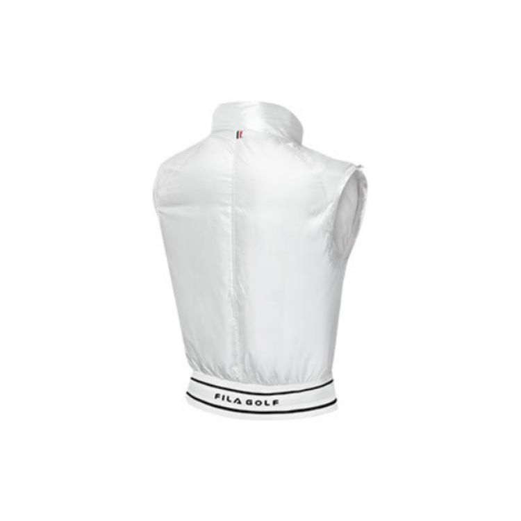 Fila Серия Гольф Линия Воротник-стойка Повседневный Пуховый Жилет Женский жилет Нефритово-белый A11W315905FWT