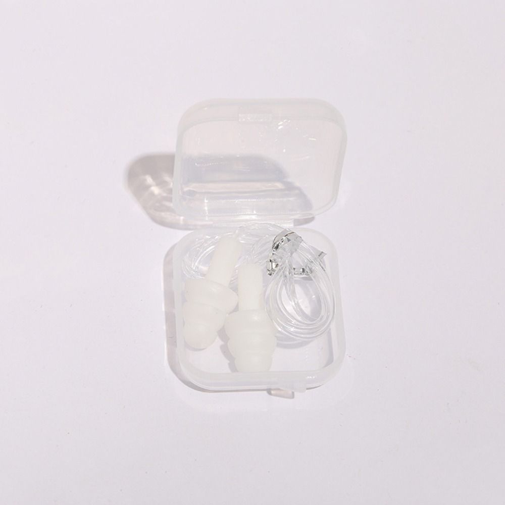 Accessories Hearing Sleep Earplugs Swim Ear Plugs Nasal Clip Earplugs with Rope Silicone Ear Plugs