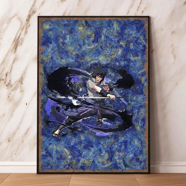Художественные работы на холсте, живопись Наруто Неха Обито, рождественский подарок, украшение стены, комиксы