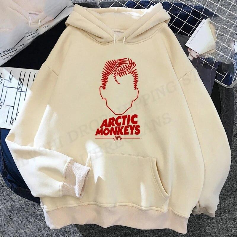 Унисекс Толстовка Унисекс Женская мода Толстовки Толстовки Арктические Обезьяны Толстовки Женские поты Унисекс Пальто Подростковые поты Одежда для рэперов