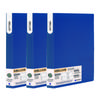 Melive D-ring Binder File 3-hole, Navy, 3 Pieces