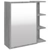 VidaXL Armoire à miroir de salle de bain Sonoma gris 62,5x20,5x64 cm 826352