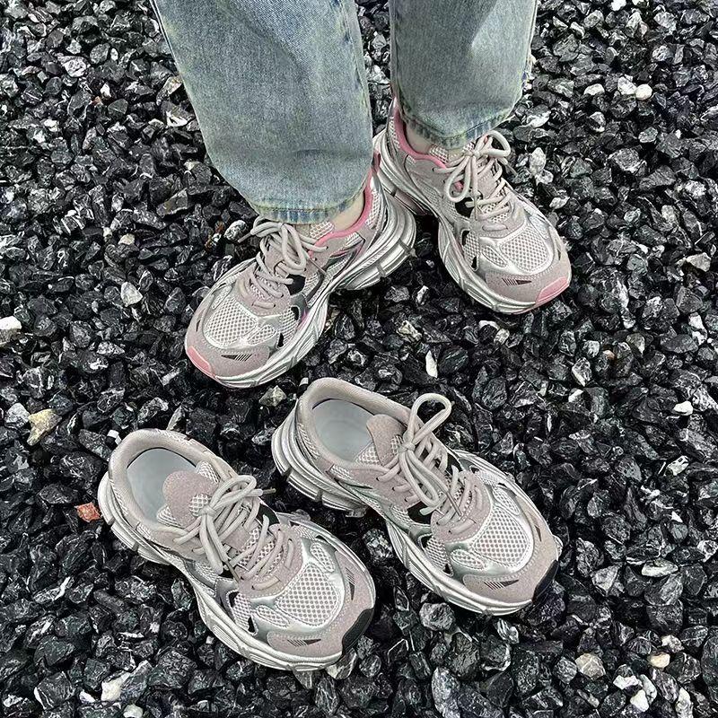 Platform Dad Shoes Women's Spring New Breathable Versatile Casual Shoes Ins Trendy Heightened Sneakers