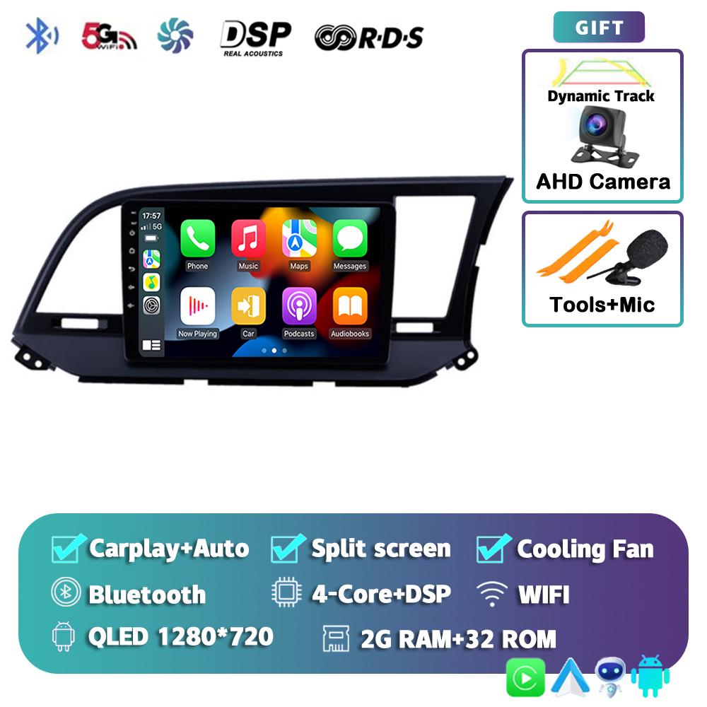 Android 14 Carplay Car Radio For Hyundai Elantra 6 2015 2016 2017 2018 GPS Navigaion Multimidia Video Player Stereo Head Unit 4G