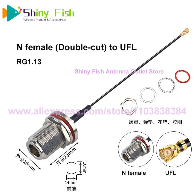 1Pcs RG316 RG178 RF Coax Pigtail N Female Cable to UFL MMCX MCX SMA Welding Connector Adapter U.FL WIFI Antenna Extension Jumper