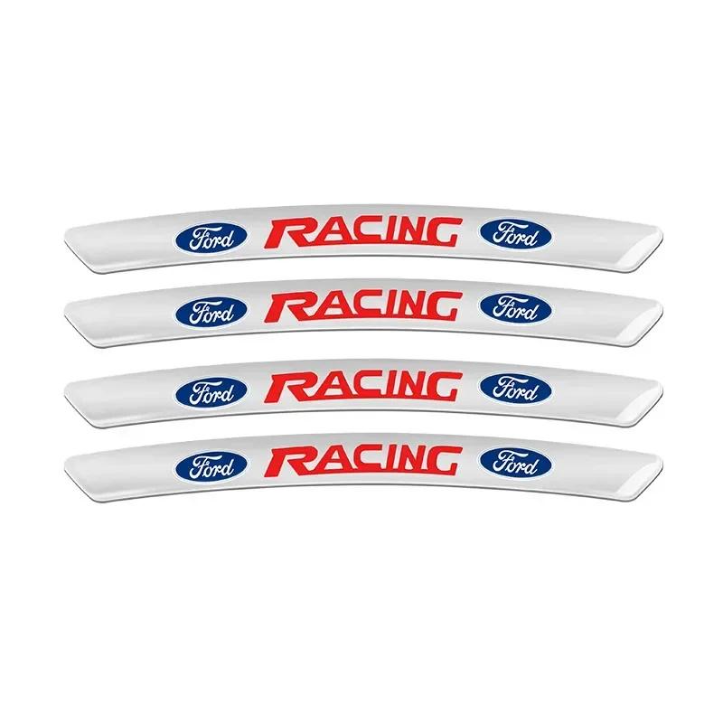 Car Sticker 2025 Hot New 4Pcs Anti-collision of Wheel Eyebrow Trim For Ford Focus MK3 MK4 MT 2009-2017 Mustang Fiesta Mk7 Escape