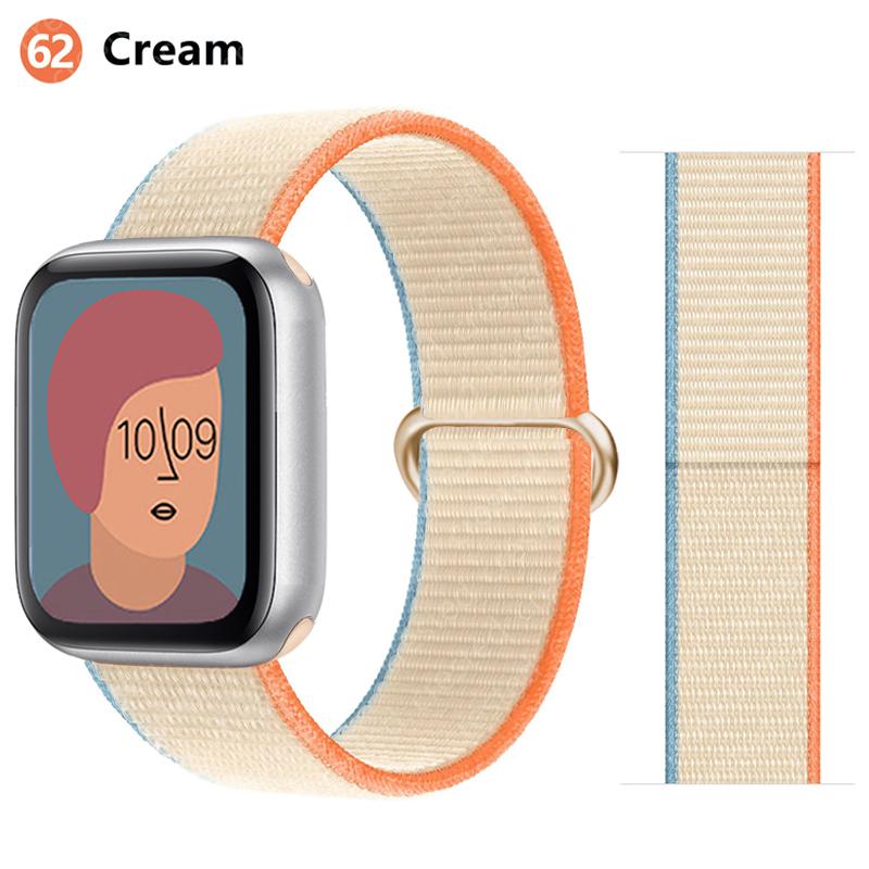 2 шт. Ремешки Для Apple Watch Band 44 мм 40 мм 45 мм 46 мм 42 мм 49 мм 41 мм Нейлоновый петлевой браслет iwatch Серия 10 9 8 7 6 5 3 se ultra 2