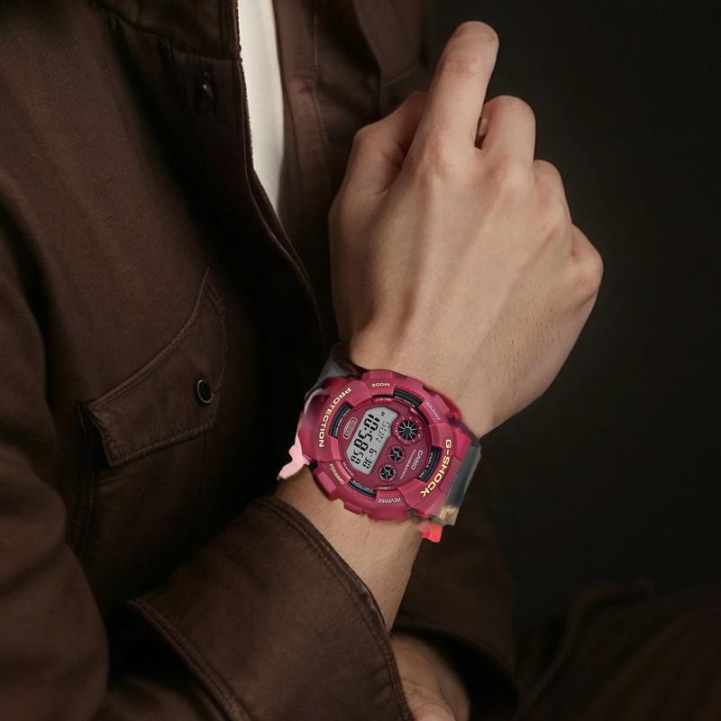 Casio G-SHOCK Серия на тему No-Comply ЖК-дисплей обратный дисплей ударопрочные, водостойкие кварцевый механизм полимерный ремешок GD-120NC-4