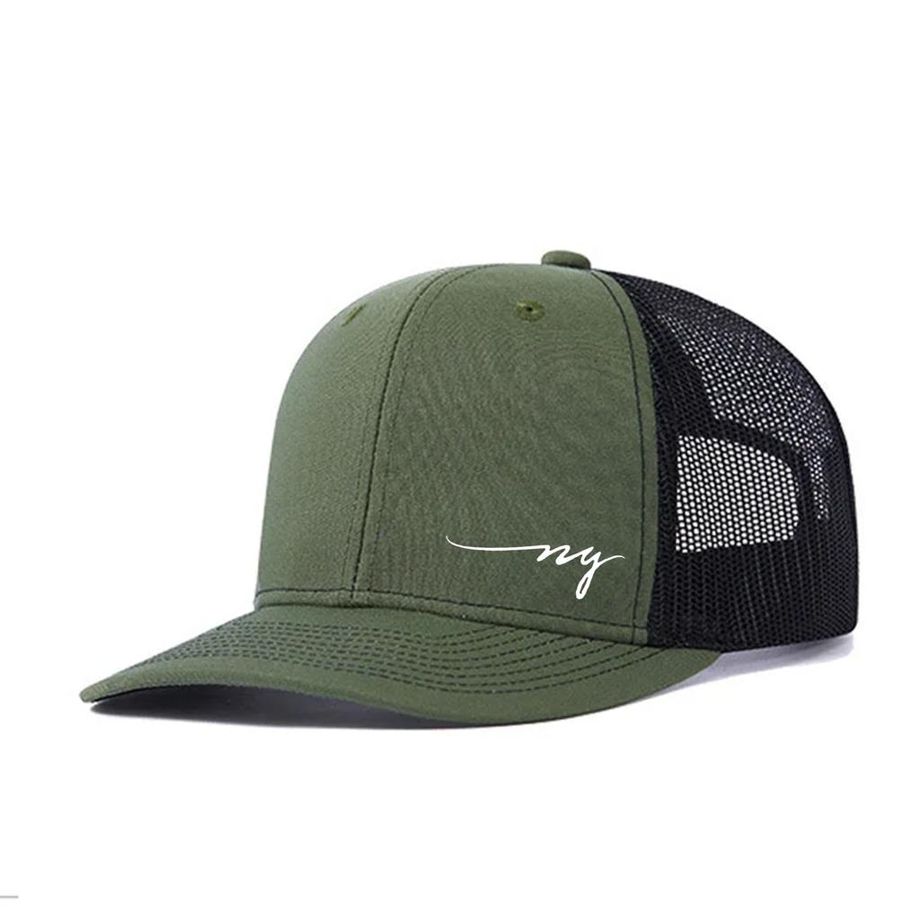 Hot Stamping Creative Design Baseball Cap Micro-Bend Richardson Truck Driver Hat Sports Breathable Mesh Cap