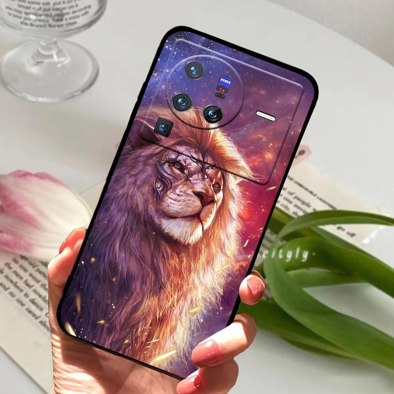 Мягкий силиконовый чехол для vivo X80 Pro 5G Coque X 80 Модный ТПУ чехол для телефона для Vivo X70 Pro Ударопрочный бампер Ракушки Милый мультяшный