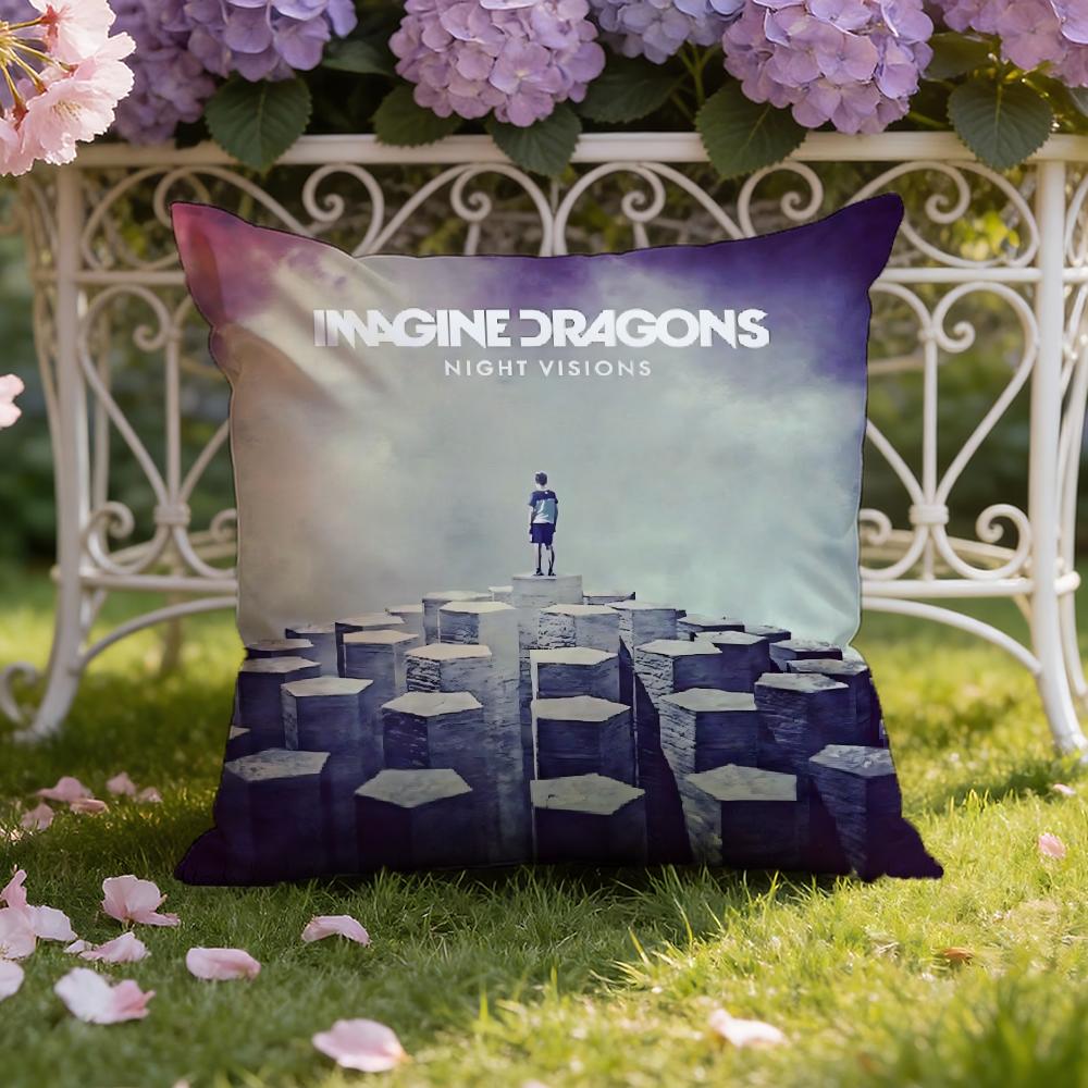 I-Imagine D-Dragons Наволочка для подушки Домашняя и автомобильная Двухцелевая наволочка: Двусторонняя конструкция для максимального комфорта