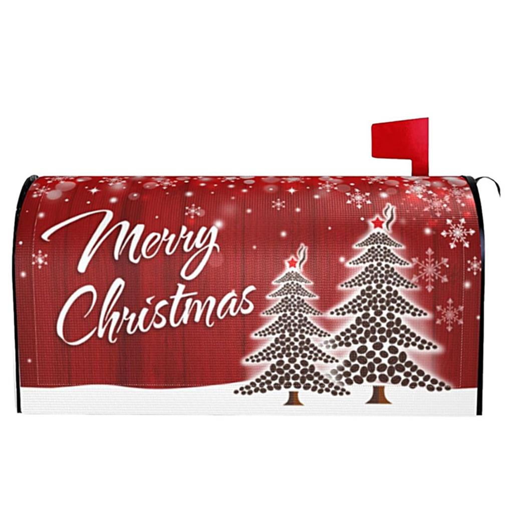 Xmas Mailbox Dust Cover Oversized Letter Case Protection Sleeve Anti-Scratch Christmas Letter Box Cases for Garden Ornament