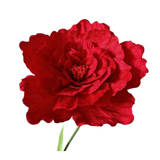 Большой искусственный пион реалистичная гигантская поддельная шелковая головка цветка со стеблем украшение для дома офиса свадебной вечеринки цветочная композиция