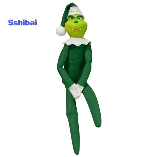 Рождественская кукла-эльф, игрушка из ПВХ, экологически чистая мягкая текстура, универсальный орнамент в виде зеленого эльфа для праздничного декора
