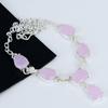Rose Quartz Gemstone Handmade 925 Sterling Silver Necklace Rose Quartz Gemstone Jewelry Necklace For Women Valentine Gifts For Women