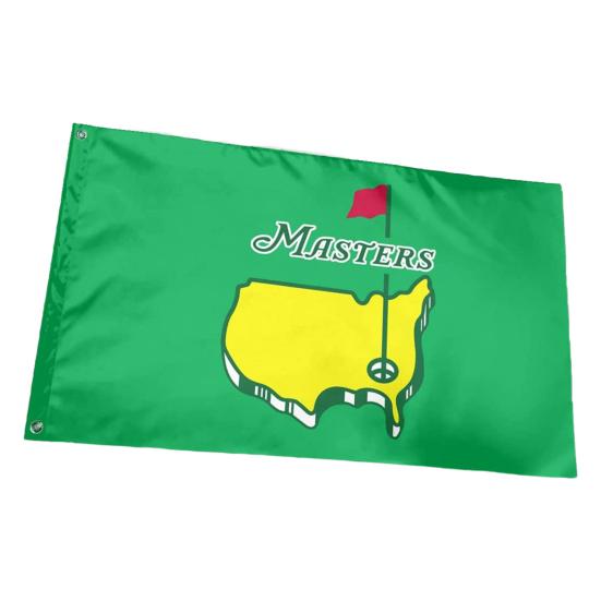 Флаг для турнира по гольфу Отличный профессиональный 3x5 футов Зеленый флаг для гольфа Флаг для турнира по гольфу Зеленый флаг Аксессуары для гольфа