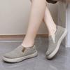 2024 новые женские туфли с круглым носком на мягкой подошве, легкие и удобные, туфли для мам, повседневная обувь для ленивых людей, на которых можно наступить