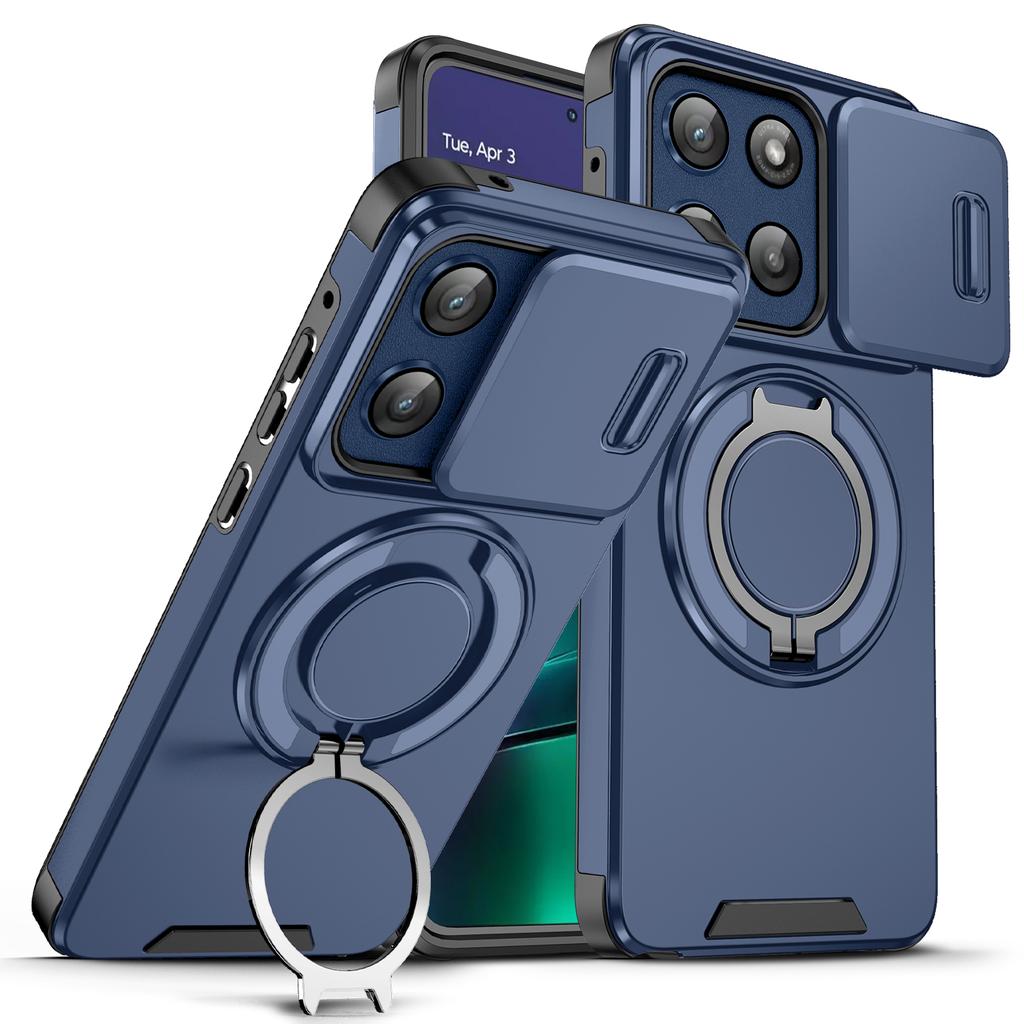Чехол для Honor X7D Чехол-книжка Honor 400 Чехол для Honor x7d 4G с магнитным кольцом Бронированный чехол со шторкой для камеры Чехол для беспроводной зарядки Magsafe