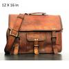 Кожаная сумка для мужчин New Goat Vintage Styel Brown Messenger Портфель для ноутбука через плечо