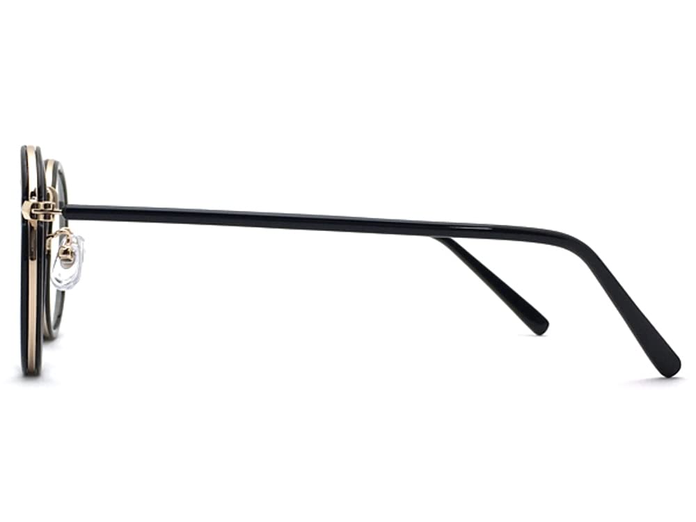 КЛАССИЧЕСКИЕ КРУГЛЫЕ СОЛНЦЕЗАЩИТНЫЕ ОЧКИ круглые ПРОЗРАЧНЫЕ [SPEED ADDICT] (классические солнцезащитные очки) ЧЕРНЫЙ/ЗОЛОТОЙ ×