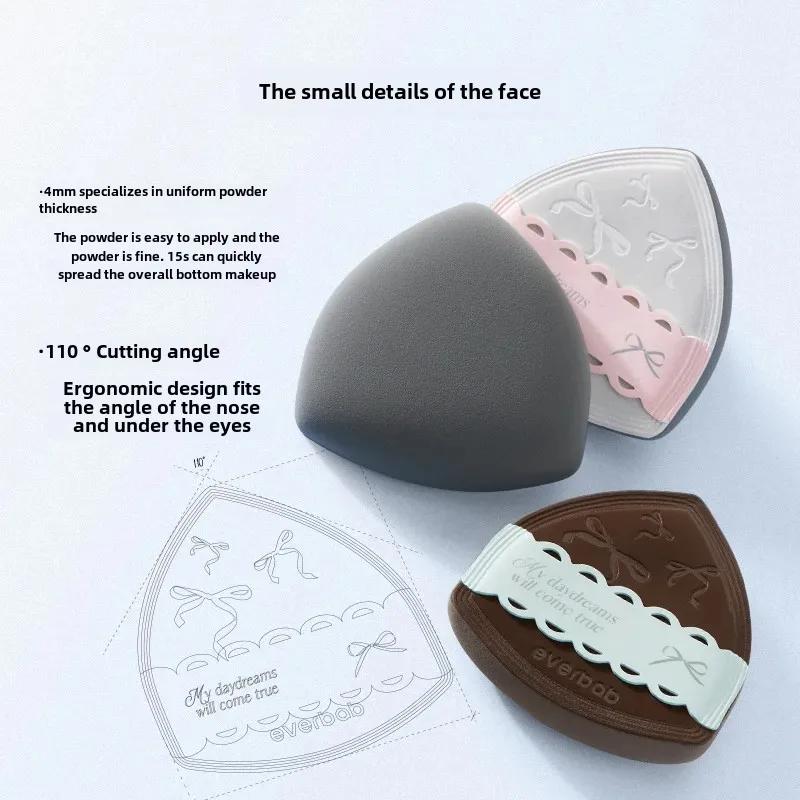 Everbab Mini Makeup Sponge Bow Skin Care Cream Blusher Powder Puff Compact Beauty Tools For Face And Body Makeup