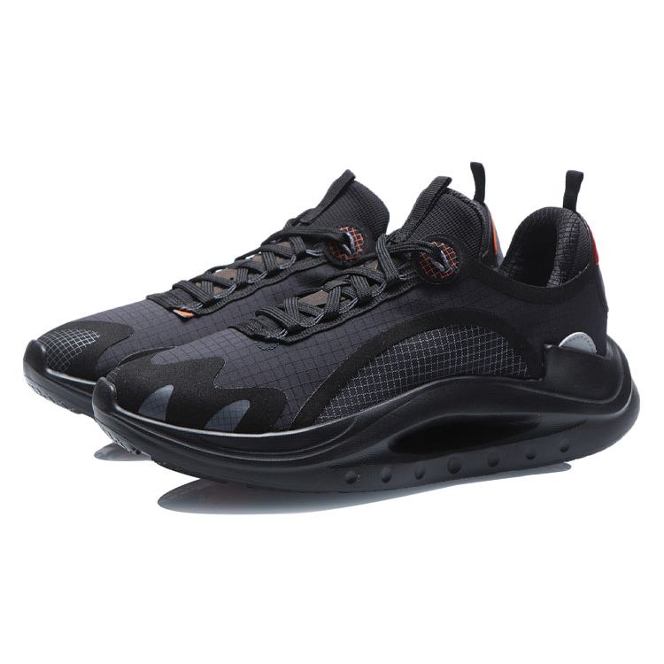 Кроссовки мужские Li Ning Tian Qi с нескользящей подошвой, износостойкие, черные, оранжевые, ARYR005-3