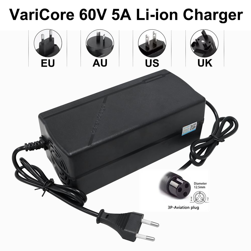 Зарядное устройство для литий-ионных аккумуляторов 67,2 В 5 А, 16S, литий-ионный аккумулятор, интеллектуальная защита, выходной порт DC/авиационный/RCA/XLR/треугольный разъем