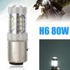 1pc 12V BA20D H6 BA20D 80W LED Headlight Fog Light Lamp DRL Bulb Motorcycle Bike Moped Motorcycle Light Accessories