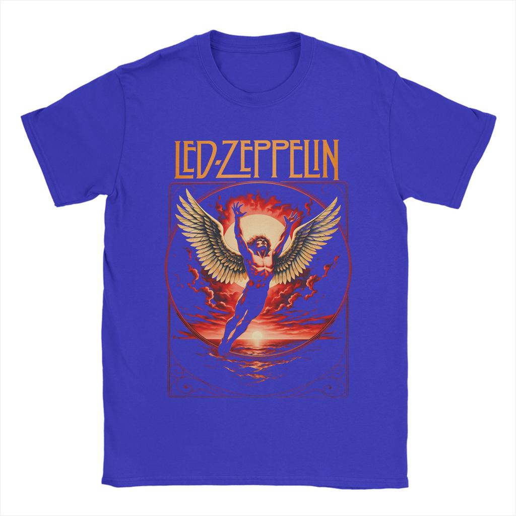 Унисекс Женская Футболка The Mother Ship Led Zeppelin Футболки Харадзюку Летние Футболки Винтажные Топы из Чистого Хлопка Подарок на День Рождения