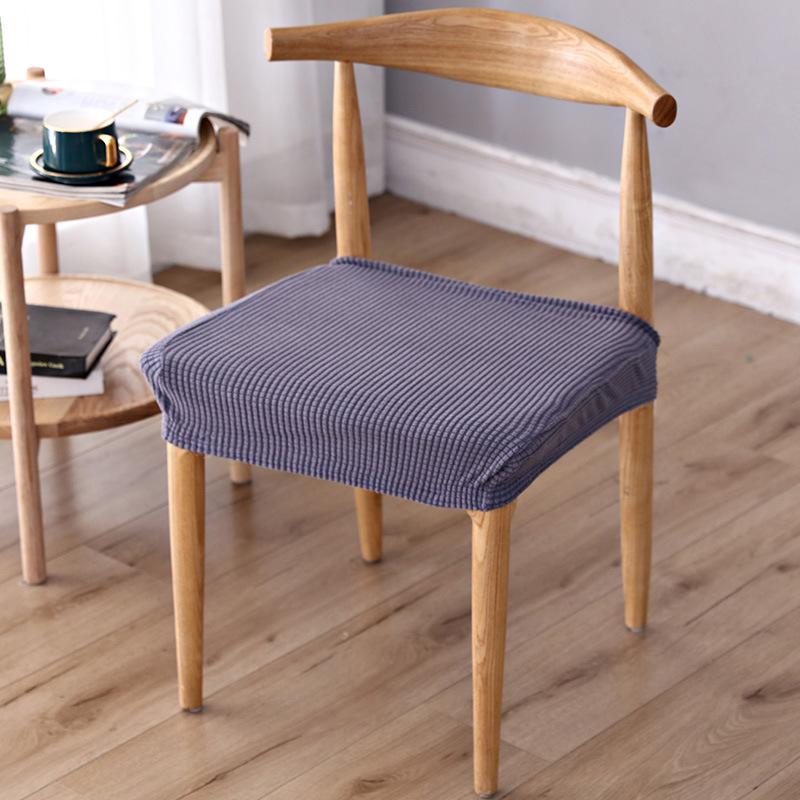 Чехол для обеденного стола и стула, универсальный эластичный современный простой чехол для сиденья без спинки, чехол для подушки для офиса