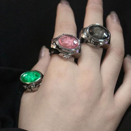 Красочные часы со стразами и откидной крышкой, эластичный ремешок из нержавеющей стали, овальный циферблат, женские часы, кольцо на палец, подарок на день рождения, модные аксессуары