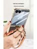 Чехол из ПУ-кожи для Galaxy Z Flip7 с гальванизированным кольцом и ремешком - Защитный чехол в стиле «Аромат»