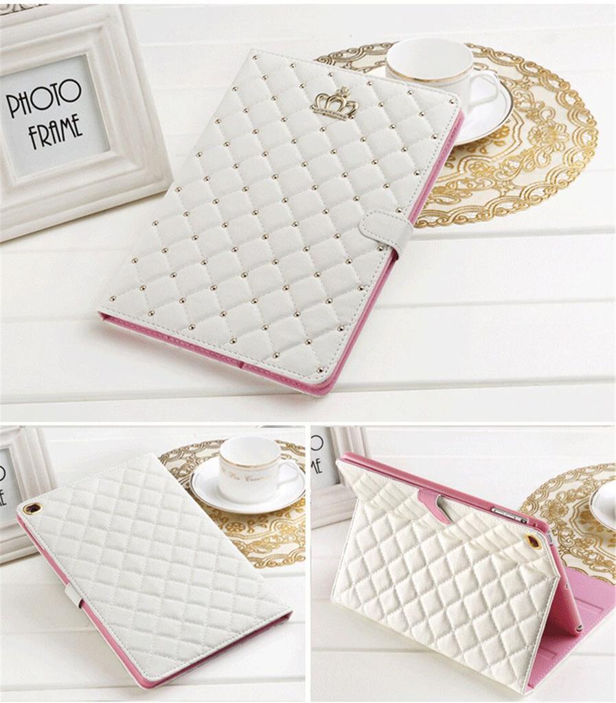 Кожаный чехол с дизайном Crown для iPad 9,7 2017 2018 Air1 2 10,5 air3 10,2 mini, защитный противоударный чехол для планшета с подставкой, чехол