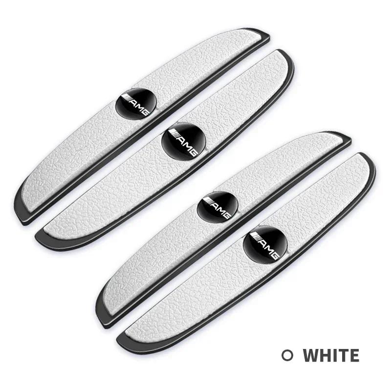 Car Sticker 4Pcs Car Door Bumper Rubber Anti-collision Stickers For Mercedes Benz AMG W206 W204 W205 W212 W213 W221 W222 W223 W2
