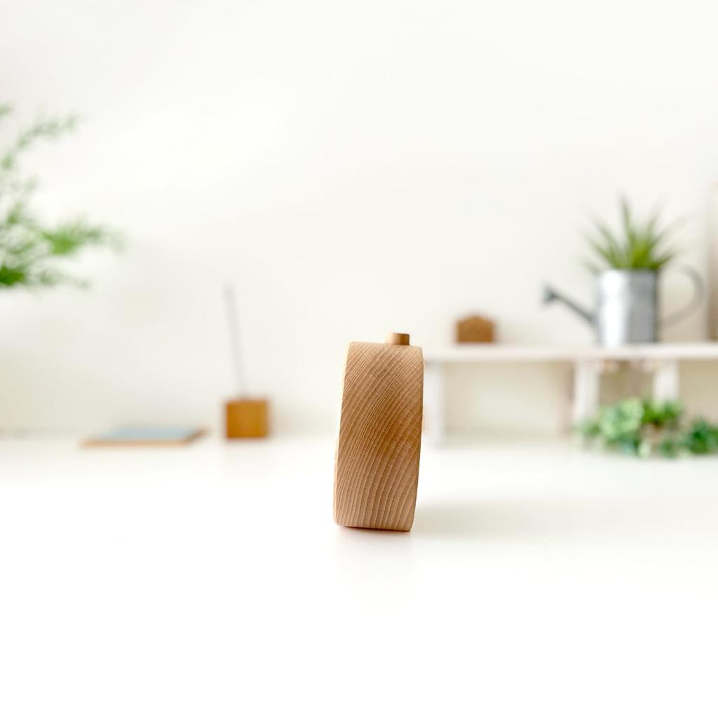 KATOMOKU Alarm Clock 6 Natural Alarm Clock Wooden Snooze Light km-89NA