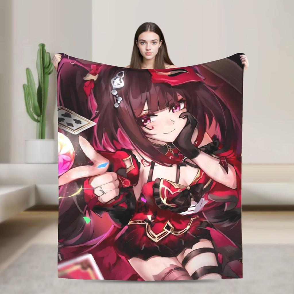 Супер Теплое ОдеялоДетское Взрослое Кемпинг Honkai Star Rail Плед Фланелевое Покрывало Для Улицы Новинка Покрывало для Дивана-Кровати